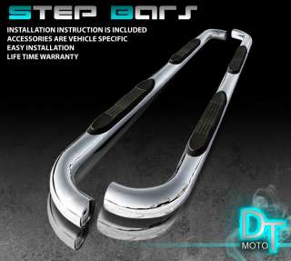04 08 F150 SUPER CAB T 304 STAINLESS STEEL 3 SIDE STEP NERF BAR 