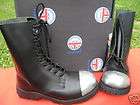 NEW UNDERGROUND SHOES WORKiNG CLASS STEEL EXTERNAL CAPPED BLACK BOOTS 
