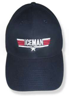 Top Gun ICEMAN Embroidered Cap or Hat Val Kilmer Cruise  