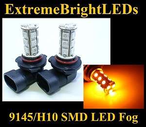 AMBER Orange 9145 H10 9140 9005 SMD LED Fog Lights bulbs  