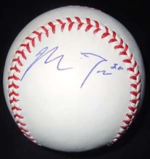   is a Mike Trout autographed Rawlings Official Major League Baseball