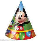   Disney Mickey Mouse Clubhouse Balloons Birthday Paper Party Cone Hats