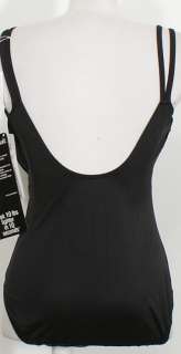 NWT MIRACLESUIT Black Lisa Jane Underwire Swimsuit 10  