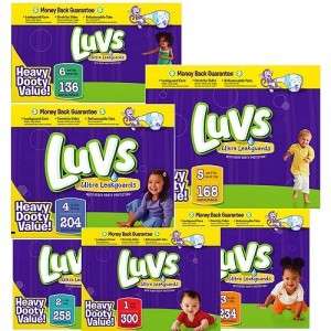LUVS Ultra Leakguard Diapers YOU PICK SIZE 0 1 2 3 4 5 6  