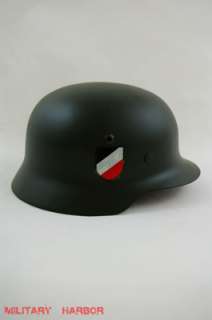 WWII German M35 helmet field gray replica steel decal  