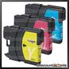4pk BLK & COLOR LC61BK LC61 Brother Genuine Ink Cartridge MFC 6490CW 