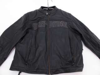    Davidson Mens Black Leather Motorcycle Gear  Jacket, Vest, Chaps