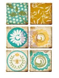 Prima Marketing~Tiles~Clay Embellishments~Alla Prima 655350551261 