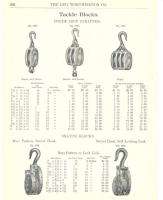1902 Boston Lockport Tackle & Snatch Blocks Catalog Ad  