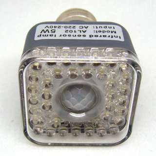 E27 PIR 5W LED Light Bulb Sensor Detector Lamp 220V  
