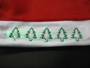 Weihnachtsmütze rot Weihnachtsbaum grün blinkend 059  