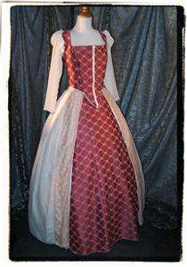 Court Rose Elizabethan Tudor Dress Renaissance costume Gown B 39 