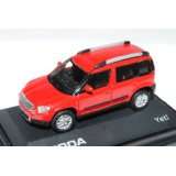 SKODA YETI AB 2009 CORRIDA ROT 014B 1/72 ABREX MODELLAUTO MODEL AUTO