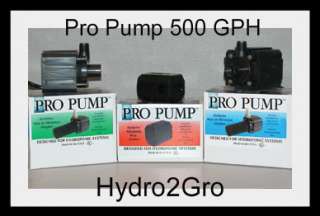 Pro Pump 500 GPH , Hydro, Garden, water  