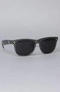 All Day The 55mm Wayfarer Sunglasses in Black Grey Checker  Karmaloop 