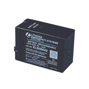 Lithonia Lighting Lead Calcium 6 Volt Replacement Battery for 