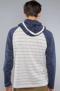 Burton The Crackle Hooded Henley in Midnight Blue  Karmaloop 