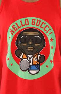 Rich Scampi The Hello Gucci Tank in Red  Karmaloop   Global 