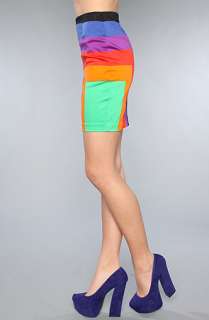 Motel The Becka Skirt in Rainbow  Karmaloop   Global Concrete 