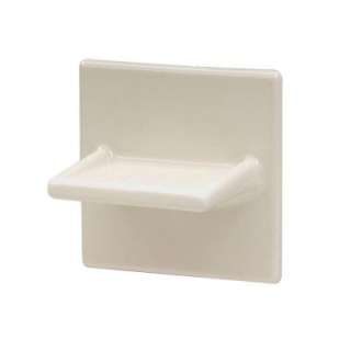 Lenape 4 In. X 4 In. Wall Mounted Bone Ceramic Soap Dish 1803B at The 