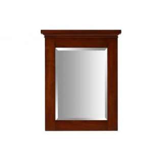 Pegasus Manchester 29 in. x 23 in.Birch Framed Wall Mirror in Mahogany