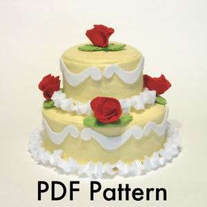 Layer Tier Cake Decorating Decorate Felt Food Pattern  