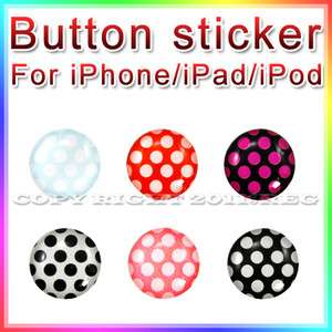 6X HOME BUTTON STICKER FOR APPLE NEW IPAD 3 2 IPHONE 4 4S TOUCH 4G 