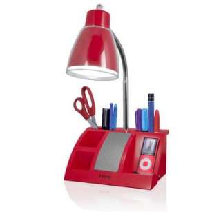IHome 19in. Red  Organizer Lamp IHL24 03  