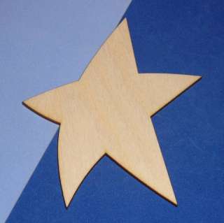 DOCS STARS Unfinished Wood Shapes Cut Outs DS5088  