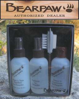 BEARPAW Sheepskin Suede Care Kit Water & Stain Rep Cleaner Conditioner 