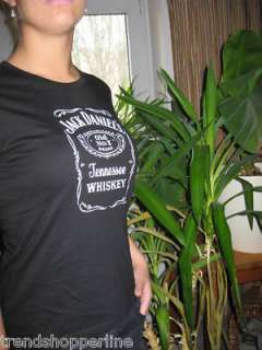JACK DANIELS Whiskey schwarzes Shirt T Shirt LADY S/M  