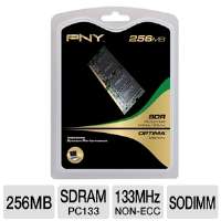 Click to view PNY 256MB PC100/PC133 SODIMM 100/133MHz Laptop Memory