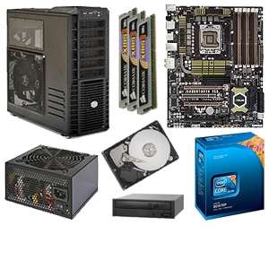 X58 Motherboard and Intel Core i7 950 Processor BX80601950 and Corsair 