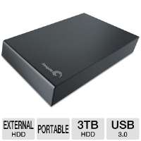 Seagate STBV3000100 Expansion Desktop 3TB External Hard Drive   USB 3 
