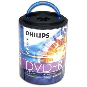 Philips DM4S6H00F/17 DVD R Spindle   100 Pack, 16X, 4.7GB at 