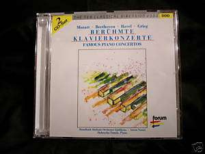 CD   MOZART BEETHOVEN RAVEL GRIEG   Klavierkonzerte  