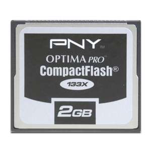 PNY P CF2GB 133W DVDC Optima Pro Compact Flash Card   2GB at 