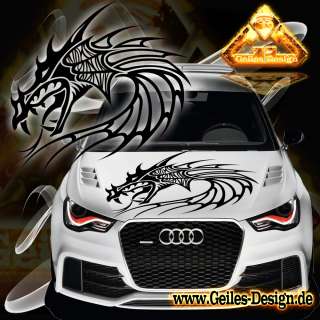 Dragon Design Drachen Aufkleber für die Motorhaube Audi BMW VW etc 
