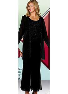 Christie 641 Womens Evening Cocktail Pant Set Outfit  