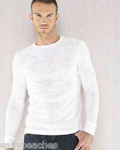 Canvas Larchmont Burnout Thermal T Shirt 3600 NEW Mens Size Long 