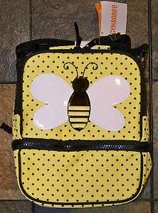 NWT Gymboree BEE CHIC Black & Yellow Lunchbox Lunch Bag  