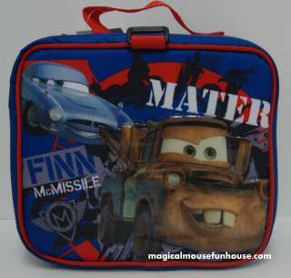 LICENSED DISNEY PIXAR CARS 2 Finn McMissile and Mater INSULATED LUNCH 