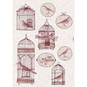 Wandsticker Bird Cage   Größe 50 x 70 cm  Küche 