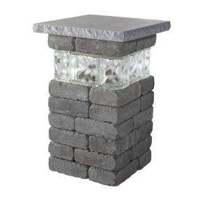 Necessories 20 in. Bluestone Lakeland Pillar with Glass 4201032 at The 