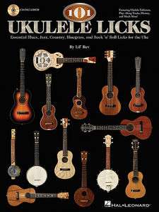 101 Ukulele Licks Uke BOOK/CD TAB Notes Blues Jazz Country Bluegrass 