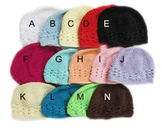 Lot of 14 new baby crochet kufi beanie hat cap U PICK  
