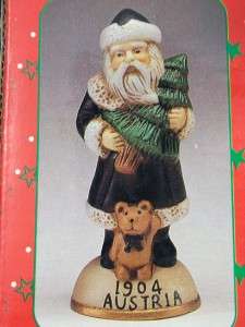   Claus Austria 5 Christmas Ceramic Figurine Santa in 1904 New  