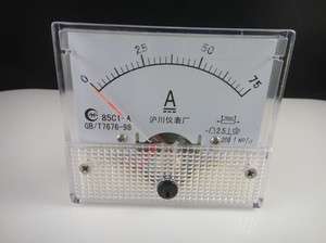 Analog AMP Panel Meter Gauge DC 0 75A 85C1+ Shunt  