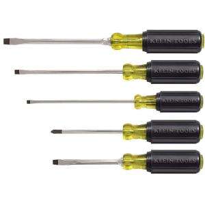 Klein Tools 5 Piece Cushion Grip Screwdriver Set 85075 at The Home 