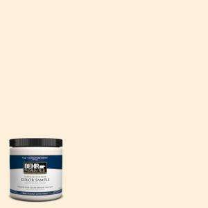 BEHR Premium Plus 8 oz. Vanilla Custard Interior/Exterior Paint Tester 